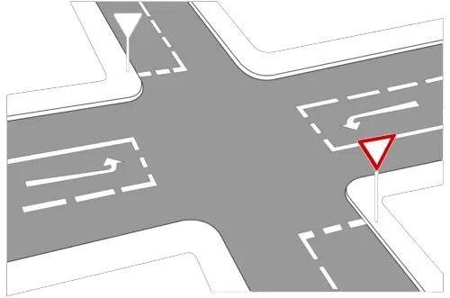 Wartelinie Haifischzähne