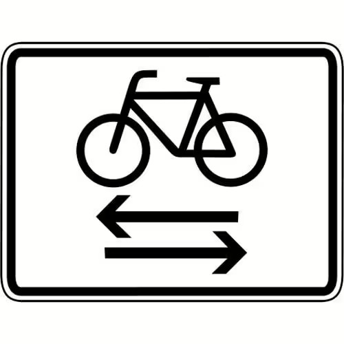 Zusatzzeichen 1000-32 - Radfahrer kreuzen